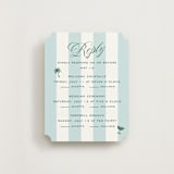"Palm Stripes" - Multi-Event RSVP Cards in Low Tide by Susan Zinader - Front
