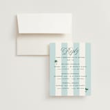 "Island Palm" - Multi-Event RSVP Cards in Low Tide by Susan Zinader - RSVP with Envelope