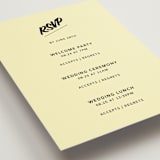 "Courthouse" - Multi-Event RSVP Cards in Butter by Studio Suku - Detail