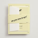 "Courthouse" - Multi-Event RSVP Cards in Butter by Studio Suku - Assembled with Belly Band