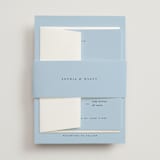 "Tarte Tatin" - Multi-Event RSVP Cards in Sky by Blustery August - Assembled with Belly Band