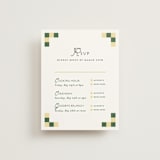 "grid" - Multi-Event RSVP Cards in Citrus by Angela Quan - Front