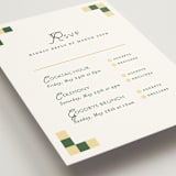 "grid" - Multi-Event RSVP Cards in Citrus by Angela Quan - Detail