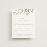 "Vining" - Multi-Event RSVP Cards in Eucalyptus by Kristie Kern - Front