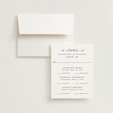 "Daisy Toile" - Multi-Event RSVP Cards in Blue Willow by Susan Zinader - RSVP with Envelope