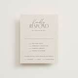 "Arabilla Overlap" - Multi-Event RSVP Cards in Linen by Kelly Schmidt - Front