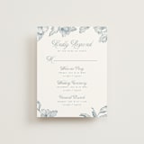 "Wreath In Bloom" - Multi-Event RSVP Cards in Lake by Leah Bisch - Front