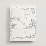 "Wreath In Bloom" - Multi-Event RSVP Cards in Lake by Leah Bisch - Assembled with Belly Band