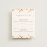 "Heritage Paisley" - Multi-Event RSVP Cards in Tangerine by Kanika Mathur - Front