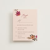 "Indian floral chintz lush" - Multi-Event RSVP Cards in Ivory by Caroline Bonne Muller - Front