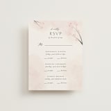 "Cherry Blossoms" - Multi-Event RSVP Cards in Cherry Blossom by Stephanie Hawkes - Front
