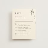 "Bambusa" - Multi-Event RSVP Cards in Almond by Anastasia Makarova - Front