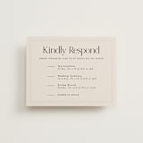 "Happy in Love" - Multi-Event RSVP Cards in Cream by Inkblot Design - Front