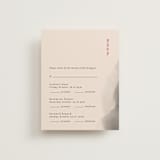 "Ink Blossoms" - Multi-Event RSVP Cards in Red Tone by Ani Somi - Front