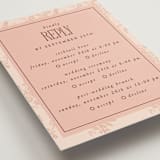 "Museum" - Multi-Event RSVP Cards in Burgundy by Nazia Hyder - Detail