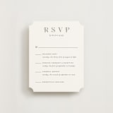 "Embellished Note" - Multi-Event RSVP Cards in Tuxedo by tuldok - Front