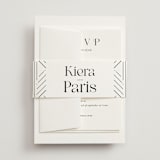 "Embellished Note" - Multi-Event RSVP Cards in Tuxedo by tuldok - Assembled with Belly Band