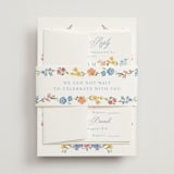 "Everlasting Romance" - Multi-Event RSVP Cards in Meadow by Petra Kern - Assembled with Belly Band