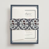 "Ariah" - Multi-Event RSVP Cards in French Blue by Jennifer Postorino - Assembled with Belly Band