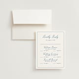 "Positano" - Multi-Event RSVP Cards in Cerulean by Tamara Hilje - RSVP with Envelope