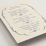 "Santa Catalina" - Multi-Event RSVP Cards in Marseille Bleu by Ani Somi - Detail