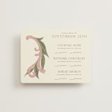 "1081" - Multi-Event RSVP Cards in Blush by GeekInk Design - Front