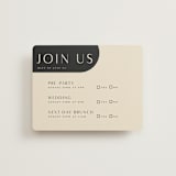 "Entwine" - Multi-Event RSVP Cards in Matchbook by Christie Garcia - Front