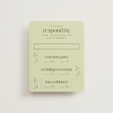 "News!" - Multi-Event RSVP Cards in Kiwi by Claudia Orengo - Front