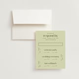 "News!" - Multi-Event RSVP Cards in Kiwi by Claudia Orengo - RSVP with Envelope