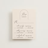 "Belle Rose" - Multi-Event RSVP Cards in Buttercream by Claudia Orengo - Front