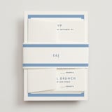 "Montauk" - Multi-Event RSVP Cards in Blue Bell by Megan Davis - Assembled with Belly Band
