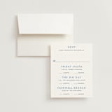 "Montauk" - Multi-Event RSVP Cards in Blue Bell by Megan Davis - RSVP with Envelope