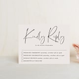 "stylist script" - Multi-Event RSVP Cards in Ivory by Cass Loh - Front