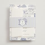 "Southern Charm Toile" - Multi-Event RSVP Cards in Periwinkle by Jenna Holcomb - Assembled with Belly Band