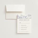 "Southern Charm Toile" - Multi-Event RSVP Cards in Periwinkle by Jenna Holcomb - RSVP with Envelope