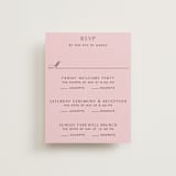 "Nola" - Multi-Event RSVP Cards in Peony by Megan Davis - Front