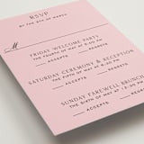 "Nola" - Multi-Event RSVP Cards in Peony by Megan Davis - Detail
