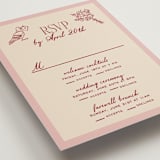 "Thompson" - Multi-Event RSVP Cards in Rose by Jennifer Lew - Detail