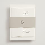 "Aspen Knoll" - Multi-Event RSVP Cards in Cotton by Amy Kross - Assembled with Belly Band