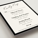 "Hotel" - Multi-Event RSVP Cards in Ivory by Studio Suku - Detail