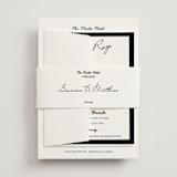 "Hotel" - Multi-Event RSVP Cards in Ivory by Studio Suku - Assembled with Belly Band