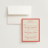 "Kitty Hawk" - Multi-Event RSVP Cards in Lobster by Jackie Crawford - RSVP with Envelope