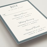 "Modern Stripes" - Multi-Event RSVP Cards in Capri by Emily Betts - Detail