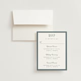 "Modern Stripes" - Multi-Event RSVP Cards in Capri by Emily Betts - RSVP with Envelope
