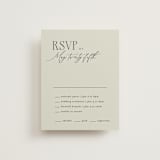 "Scripted Initials" - Multi-Event RSVP Cards in Spring by Kelly Schmidt - Front