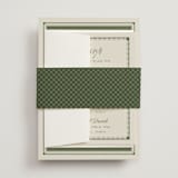 "Literary" - Multi-Event RSVP Cards in Moss by Kelly Watkins - Assembled with Belly Band
