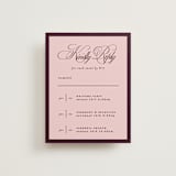 "sophisticate" - Multi-Event RSVP Cards in Plum by Owl and Toad - Front