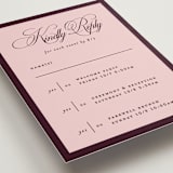 "sophisticate" - Multi-Event RSVP Cards in Plum by Owl and Toad - Detail