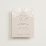 "Lace Trim" - Multi-Event RSVP Cards in Cream by Kristen Smith - Front