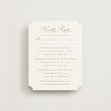 "Calia" - Multi-Event RSVP Cards in Paris Rain by Jennifer Postorino - Front